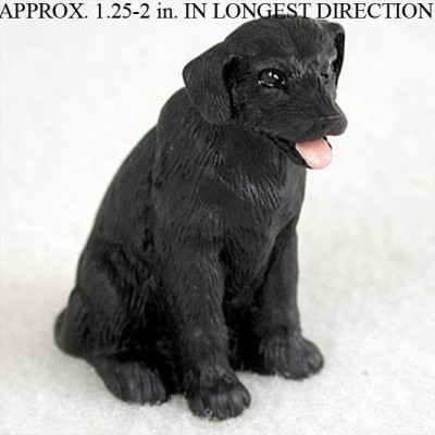 black lab resin statue