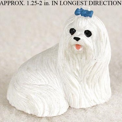 maltese puppy statue