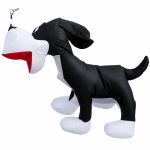 8 ft black dog kite