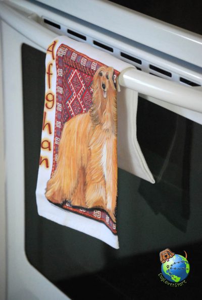 Afghan Hound Kitchen Hand Towel