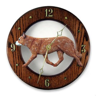 Australian Cattle Dog Red Clock Dark