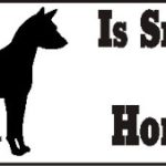 Basenji Smart Dog Bumper Sticker