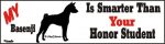 Basenji Smart Dog Bumper Sticker