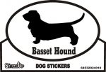 Basset Hound Sticker - Euro Bumper Sticker