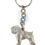 Bouvier Pewter Keychain