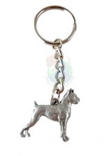 Boxer Pewter Keychain