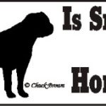 Bull Mastiff Smart Dog Bumper Sticker