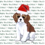 Cavalier King Charles Dog Coasters Christmas Themed Puppy