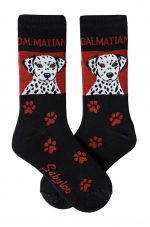 Dalmatian Socks Red and Black in Color