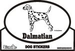 Dalmatian Dog Silhouette Bumper Sticker