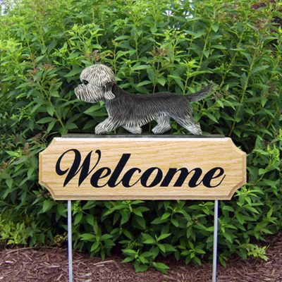 Dandie Dinmont Welcome Sign pepper