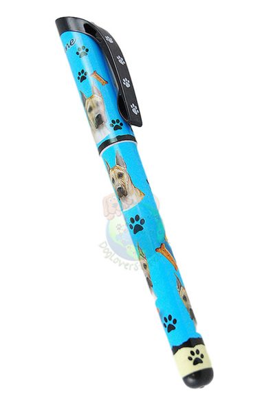 Cropped Great Dane Writing Pen Blue in Color