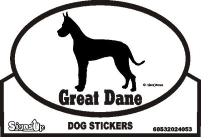 Great Dane Bumper Sticker