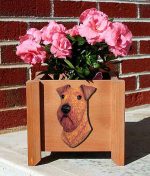 Irish Terrier Planter Flower Pot