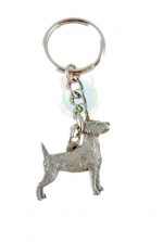 Jack Russell Terrier Pewter Keychain