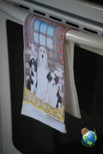 Bearded Collie Kitchen Hand Towel
