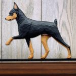 Mini Pinscher Dog Plaque Figurine