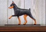 Mini Pinscher Dog Plaque Figurine Chocolate/Tan