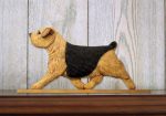 Norfolk Terrier Dog Figurine Sign Plaque Display Wall Decoration Black & Tan