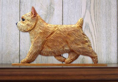 Norwich Terrier Dog Figurine Sign Plaque Display Wall Decoration Wheaten