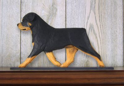 Rottweiler Dog Figurine Sign Plaque Display Wall Decoration