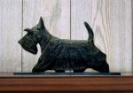 Scottish Terrier Dog Figurine Sign Plaque Display Wall Decoration Brindle