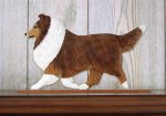 Sheltie Dog Figurine Sign Plaque Display Wall Decoration Sable