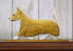 Welsh Corgi Pembroke Dog Figurine Sign Plaque Display Wall Decoration Blonde