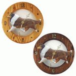 Collie Wood Wall Clock Plaque Sable