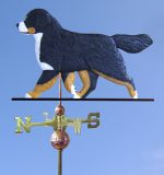 Bernese Mountain Dog Hand Carved Hand Painted Basswood Dog Weathervane