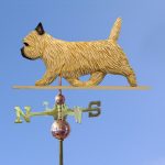 Cairn Terrier Hand Carved Hand Painted Basswood Dog Weathervane Wheaten
