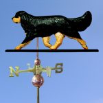 Cavalier King Charles Spaniel Hand Carved Hand Painted Basswood Dog Weathervane Black & Tan