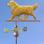 Golden Retriever Hand Carved Hand Painted Basswood Dog Weathervane Light