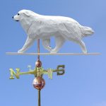 Great Pyrenees Hand Carved Hand Painted Basswood Dog Weathervane