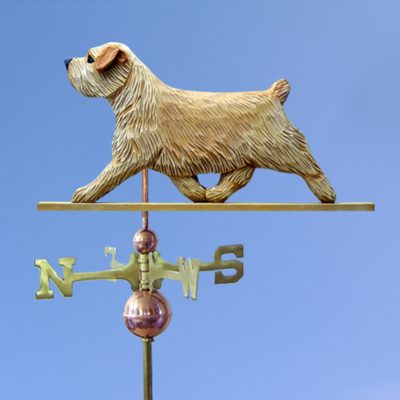 Norfolk Terrier Hand Carved Hand Painted Basswood Dog Weathervane Wheaten