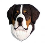 Greater Swiss Mountain Dog Head Plaque Figurine