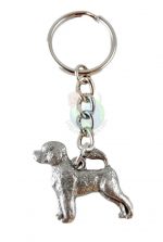 Fine Pewter Pit Bull Terrier Dog Puppy Keychain 