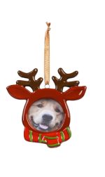 REINDEER PICTURE FRAME ORNAMENT