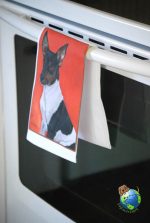 Rat Terrier Kitchen Hand Towel