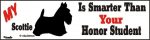Scottish Terrier Smart Dog Bumper Sticker