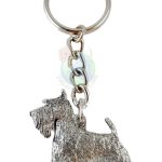 Scottish Terrier Pewter Keychain