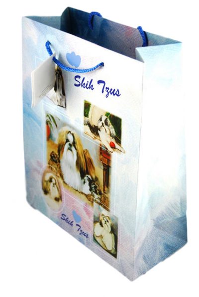 Shih Tzu Gift Bag Blue in Color