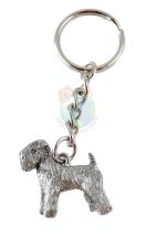 SOFT COATED WHEATEN TERRIER Brooch Pewter Keyring Silver Bronze plate Dannyquest 