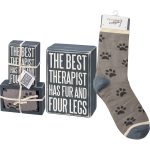 Best Therapist Sign and Socks