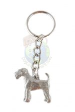 Airedale Pewter Keychain