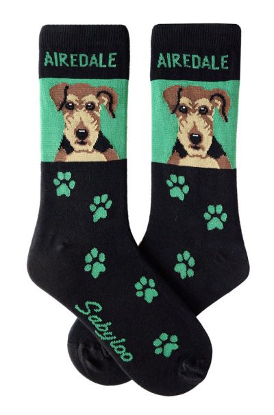 Airedale Socks Green in Color