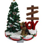 Airedale Stocking Holder Hanger