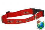 Airedale Collar - Adjustable 12-20" Red Nylon