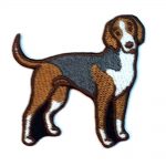 American Fox Hound Iron on Embroidered Patch