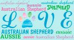 Australian Shepherd Love Magnet